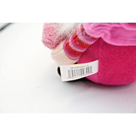 Valentine’s Day Plush Gnome – Pink Hat with Hearts Holding Love Pillow - Picture 5 of 6